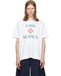 CASABLANCA - Diamond Logo Short Sleeve T-Shirt - Lyst