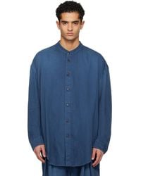 Hed Mayner - Herringbone Denim Shirt - Lyst