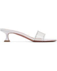 AMINA MUADDI - Andreea Glass Slipper 45 Heeled Sandals - Lyst