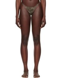 DIESEL - Khaki Savage X Fenty Edition Camo-Lace-String Thong - Lyst