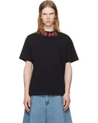 Palm Angels - Neck Logo Regular T-Shirt - Lyst