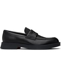 HUGO - Embroidered-Logo Loafers - Lyst