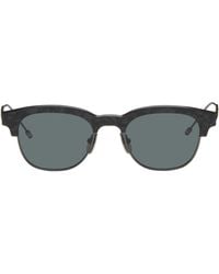 Thom Browne - Acetate & Titanium Oval Sunglasses - Lyst