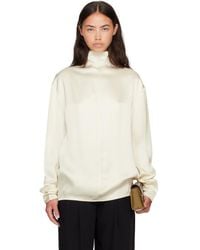 TOTEME - Off- Slouch-Neck Blouse - Lyst
