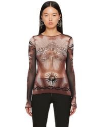 Jean Paul Gaultier - Orange 'safe Sex' Long Sleeve T-shirt - Lyst