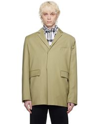 Bianca Saunders - Taupe Pull Over Blazer - Lyst