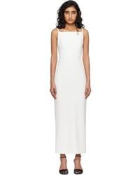 Givenchy - Off- Sliced Cady Maxi Dress - Lyst