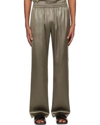Filippa K - Taupe Shiny Track Trousers - Lyst