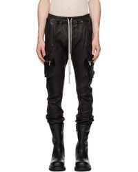 Rick Owens - Tower Mastodon Leather Cargo Pants - Lyst