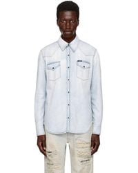 Amiri - Western Denim Long Sleeve Shirt - Lyst