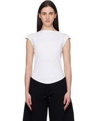 Alaïa - Cap Cotton T-Shirt - Lyst