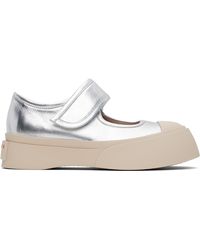 Marni - Leather Mary Jane Ballerina Flats - Lyst