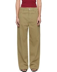 Rohe - Khaki Baggy Fit Jeans - Lyst