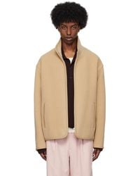 AURALEE - Double Cloth Heavy Pile Zip Jacket - Lyst