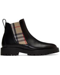 Burberry Leather Ankle Boots - Black
