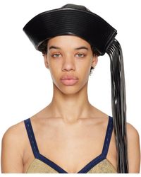 VAQUERA - Faux-leather Sailor Hat - Lyst