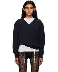 Balenciaga - Laurel Classic Inside-Out V-Neck Sweater - Lyst