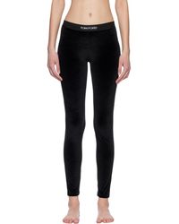 Tom Ford - Stretch Lustrous Velour Signature Leggings - Lyst
