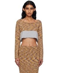Baserange - Waste Cropped Sweater - Lyst
