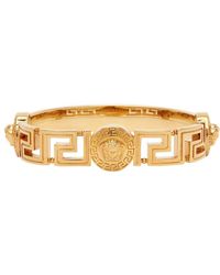 Versace - Gold Medusa Cuff Bracelet - Lyst