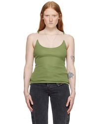 Y. Project - Ssense Exclusive Green Tank Top - Lyst