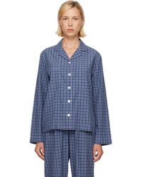 Tekla - Fine Twill Long-Sleeved Pyjama Shirt - Lyst