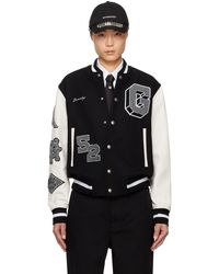 Givenchy - Black Embroidered Bomber Jacket - Lyst