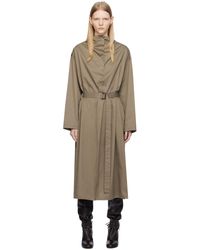 Lemaire - Robe midi housse taupe - Lyst