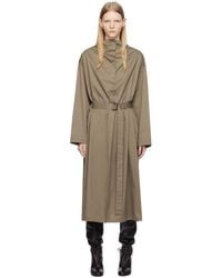 Lemaire - Taupe Housse Midi Dress - Lyst