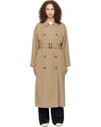A.P.C. - Belted Trench Coat - Lyst
