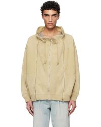 R13 - Paperbag Zip-Up Sweatshirt - Lyst