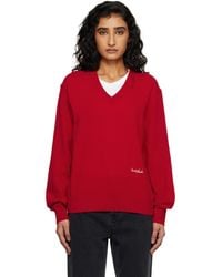 DUNST - Soft V-Neck Sweater - Lyst