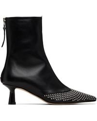 Aeyde - Sila Mini Stud Leather Boots - Lyst