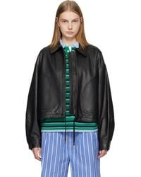 HOMMEGIRLS - Leather Parachute Jacket - Lyst