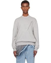 Y. Project - Pull Gris À Couture Pincée À Logo - Lyst