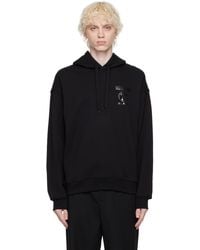 Moschino - Black Double Question Mark Hoodie - Lyst