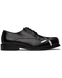 STEFAN COOKE - Chaussures oxford noir et argenté exclusives à ssense - Lyst