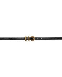 【関税込み】BY FAR ブラック Marco ベルト BY FAR Marco Black Leather Belt | Shopbop