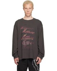 we11done - Gradient Logo Long-Sleeved T-Shirt - Lyst