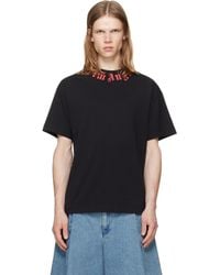 Palm Angels - Neck Logo Regular T-Shirt - Lyst