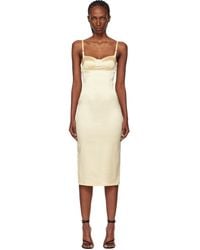 Mugler - Lingerie Midi Dress - Lyst