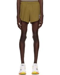 Satisfy - Short De Course Kaki En Jersey Space-O - Lyst