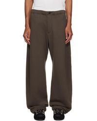 Sacai - Khaki Cotton Jersey Sweatpants - Lyst