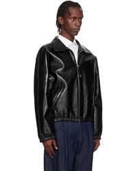 Courrèges Iconic Vinyl logo-appliqué Jacket | Black