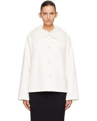 Loulou de Saison - Rafe Detachable Faux-Fur Collar Jacket - Lyst