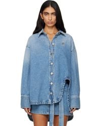The Attico - Diana Denim Shirt - Lyst