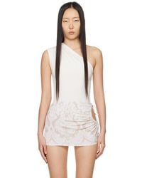 Miaou - Off-white Jade Bodysuit - Lyst