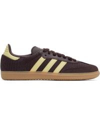adidas Originals - ブラウン＆イエロー Samba Og スニーカー - Lyst