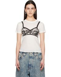 VAQUERA - Off- Bra T-Shirt - Lyst