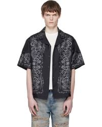 Amiri - Bandana Paint Oversized Bowling Shirt - Lyst